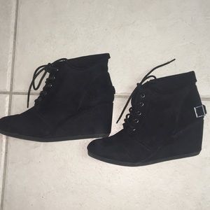 Black Suede Booties